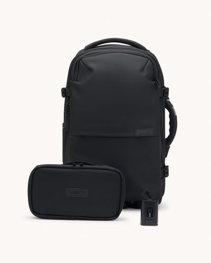Matt Black Travel Bundle + Vacuum pump and toiletry bag
