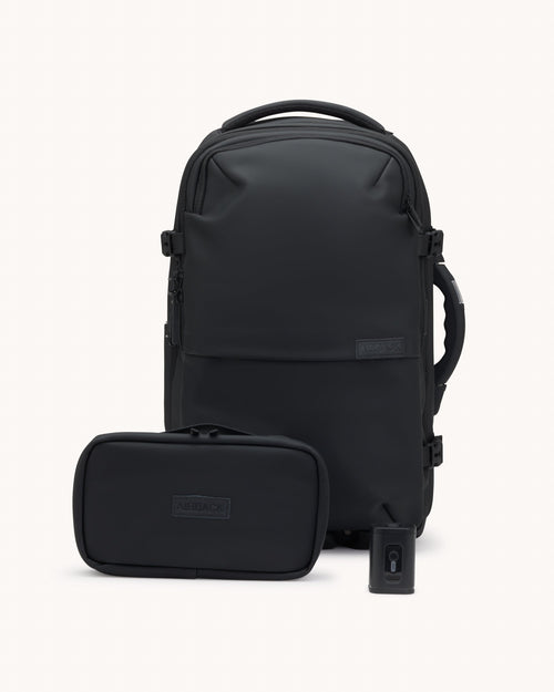 Matt Black Travel Bundle + Vacuum pump and toiletry bag